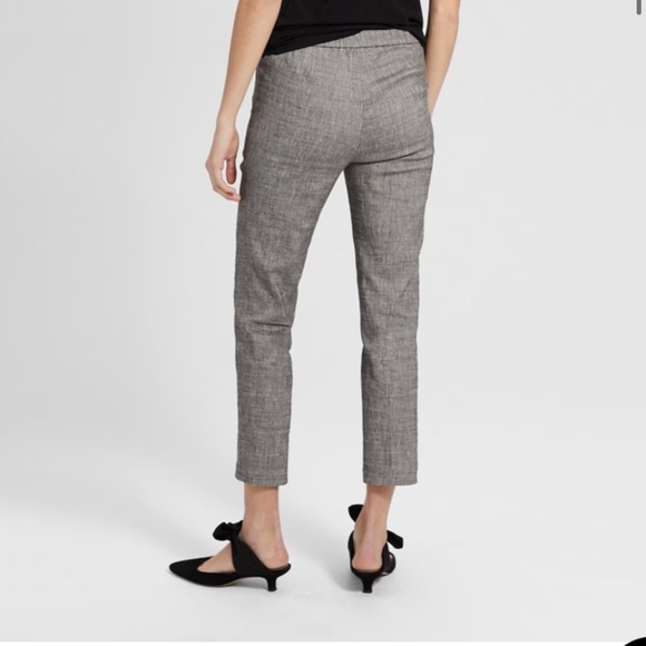 Theory crunch Linen Basic Pull-On Pant - Picture 2 of 6